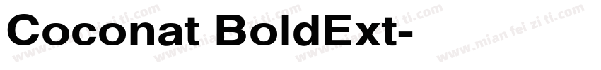 Coconat BoldExt字体转换